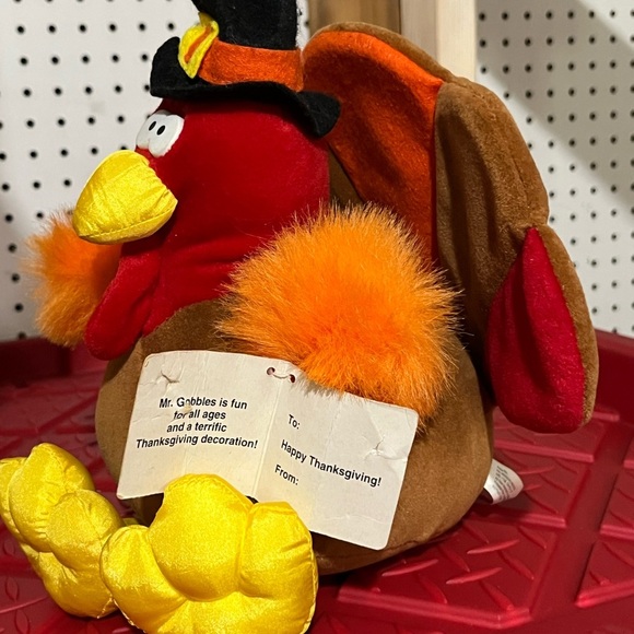 Vintage 1994 Gibson Greetings Mr. Gobbles Turkey Plush Thanksgiving 12” - Picture 11 of 13